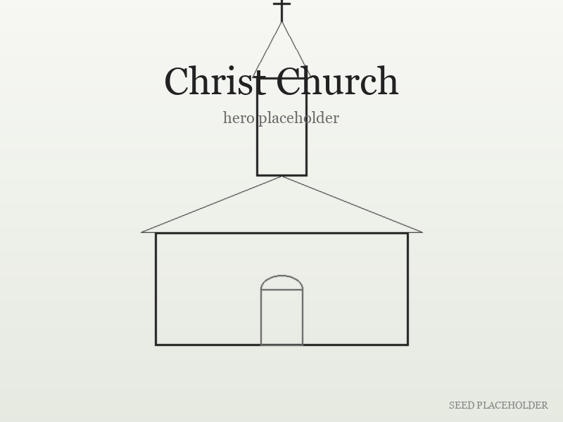 Stylized illustration of Christ Church (colonial-era church).