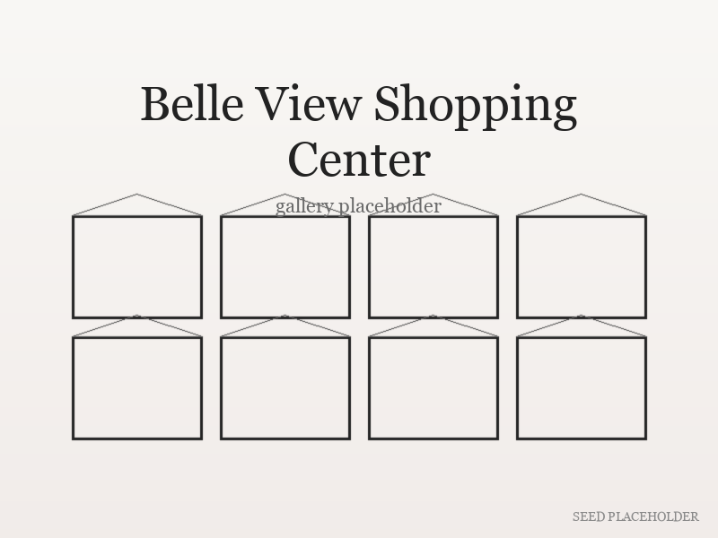 Secondary illustration of Belle View Shopping Center (mid-century building complex).