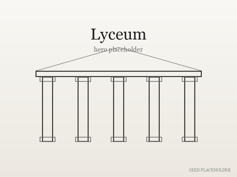 Stylized illustration of Lyceum (antebellum institutional building).