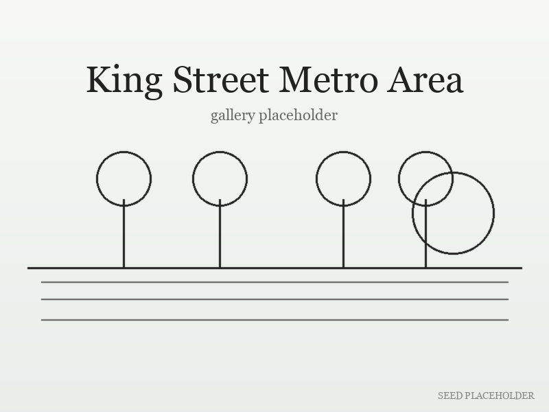 Secondary illustration of King Street Metro Area (contemporary landscape).