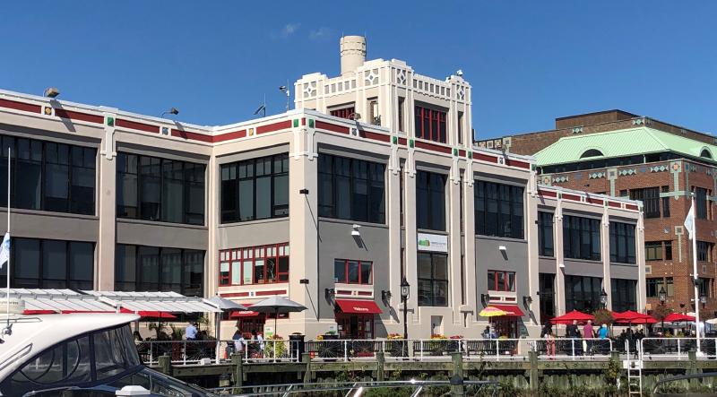 The Torpedo Factory Art Center is the former U.S. Naval Torpedo Station, a naval munitions factory on the banks of the Potomac River in Old Town Alexandria, Virginia, which was converted into an art center in 1974. The facility is located a