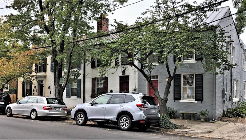 The Moses Hepburn Rowhouses , located at 206 through 212 North Pitt Street between Cameron Street and Hammond Court in Old Town Alexandria, Virginia, are a set of four historic rowhouses. They were built about 1850 by Moses Hepburn, a promi