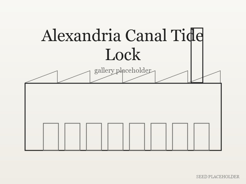 Secondary illustration of Alexandria Canal Tide Lock (antebellum industrial building).