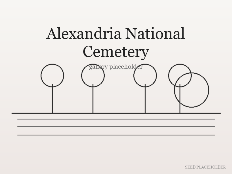Secondary illustration of Alexandria National Cemetery (Civil War-era landscape).