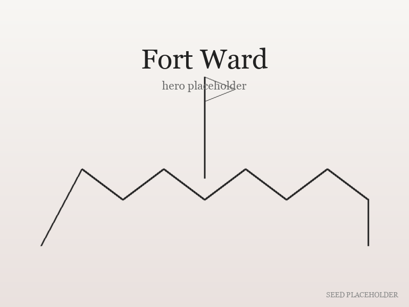 Stylized illustration of Fort Ward (Civil War-era military site).