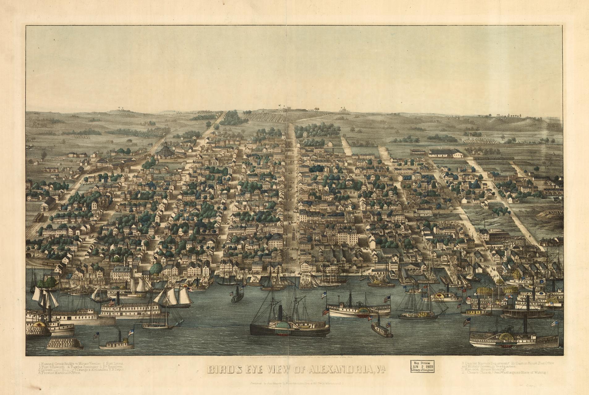 Bird's-Eye View of Alexandria, Va.